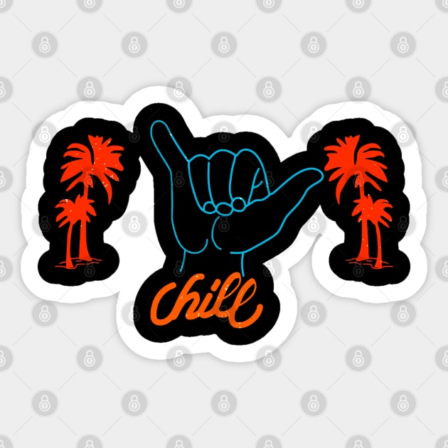 chill Sticker by fabecco